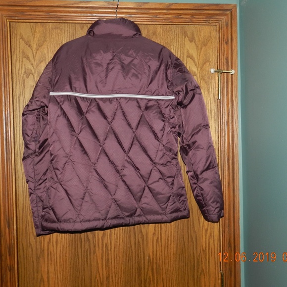 Powder Room Jackets & Coats Womens Powder Room Maroon Down Jacket